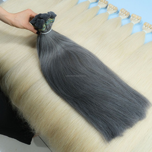 Extensiones de Cabello Humano Remy, Cabello a Granel Blanco Super Liso de 40 cm # Cabello Virgen Vietnamita 1.0 Color Negro Precio al por Mayor Sin Cabello Sintético - Product Image 1