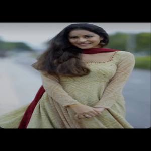 Traje Tradicional VASTRA COTTAGE Georgette con Bordado a Mano en la Parte Delantera, Completamente Forrado, Elegante, Festivo y Étnico - Product Image 2