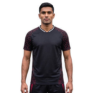 Camiseta de Fútbol con Cuello en V para Hombre, Camiseta de Fútbol Masculina de Primera Calidad, Sublimada, Personalizada para Equipos Deportivos - Product Image 5