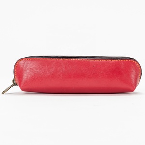 Unisex Genuine Cowhide Leather cover Malty Color <b>small</b> Zipper Closure cover with Patchwork Design - Product Image 1