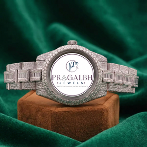 Proveedor Mayorista de Relojes de Lujo para Hombre, Relojes Completamente Incrustados con Moissanita, Pueden Pasar el Test de Pureza, Relojes de Alta Gama - Product Image 5