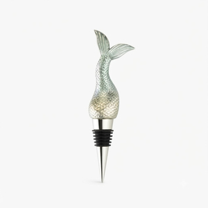 Tapón de Botella de Vino de Plata Antigua Hecho a Mano con Forma de Pulpo, Lujo Náutico Metálico para Bar con Sello de Silicona Antifugas para Champaña - Product Image 2