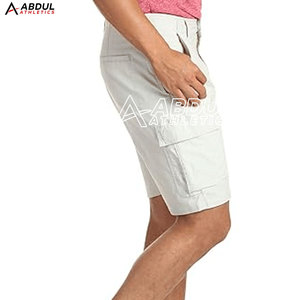 Stylish Men Cargo Shorts In Twill Cotton Fabric Durable And Breathable For Everyday Casual Wear Men Cargo Shorts - Product Image 3