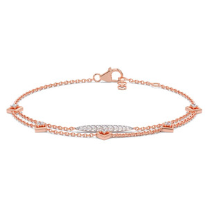 Open Cuff Leaf Motif Diamond <b>Bangle</b> <b>Bracelet</b> - Product Image 2