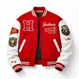 2026 Champions Varsity <b>Jacket</b> Windproof Breathable <b>Winter</b> Zipper Closure Casual Stand Collar - Product Image 3