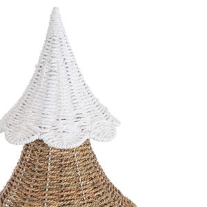 Boho Style Handmade Woven Seagrass Decorate Christmas Tiered <b>Tree</b> <b>Ornaments</b> Rustic Party Crafts - Product Image 4