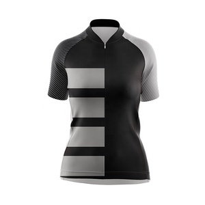 Maillot de cyclisme à manches courtes pour femmes, imprimé sur mesure, fermeture éclair complète, à vendre, fabriqué par Sportar International - Product Image 5