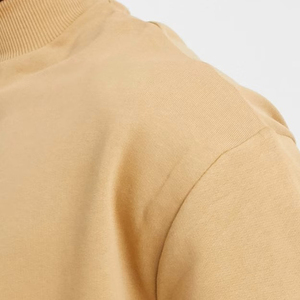 Suéter de Punto para Hombre, Color Sólido, Manga Larga, Corte Regular, para Otoño, 100% Algodón, Diseño de Cuello Alto - Product Image 5