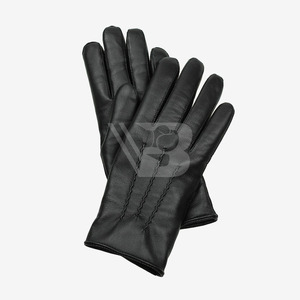 Customized Black Leather Driving <b>Gloves</b> for Men <b>Thin</b> Winter Safety <b>Gloves</b> with OEM Service Pakistan Made Leather <b>Gloves</b> - Product Image 4