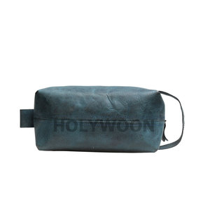 กระเป๋าใส่เครื่องสำอางแบบพกพา หนังแท้ คุณภาพสูง ซิปปรับแต่งได้ - Product Image 2