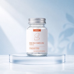 [FROM OREUM] Articles de toilette pour hôtel : Dentifrice solide saveur mandarine de Jeju, 60 comprimés pour les salles de bain des clients d'hôtel - Product Image 3