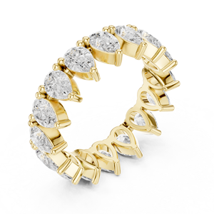 แหวนเพชรทรงลูกแพร์ Apex Flow รุ่น Eternity Band - Product Image 4
