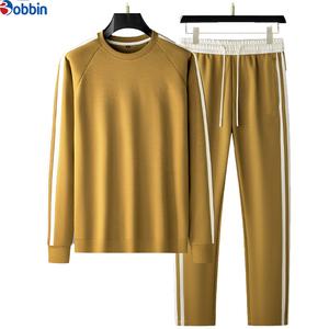 ชุดเสื้อผ้าผู้ชายยอดนิยม ชุดวอร์มแบบ unisex สีพื้น เสื้อแขนยาวคอกลม พร้อมกางเกงขายาวมีเชือกผูก เอวสม็อค ระบายอากาศได้ดี - Product Image 3