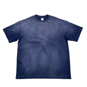 เสื้อยืดโอเวอร์ไซส์สำหรับผู้ชายผ้าฝ้ายออร์แกนิกรุ่นเฮฟวี่เวตผ้าไหมสกรีน250GSM พิมพ์ลาย DTG - Product Image 1