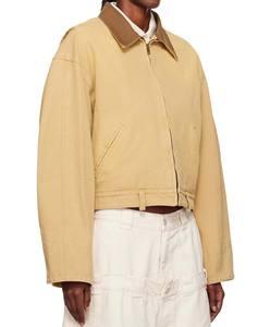 เสื้อแจ็คเก็ตผ้าแคนวาส OEM สำหรับสตรีทแวร์ แฟชั่นระบายอากาศได้ดี ใส่ได้ทั้งชายและหญิง เหมาะสำหรับฤดูหนาว ทนทาน ใช้งานกลางแจ้ง สไตล์วินเทจ ปักลาย - Product Image 3