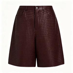 Custom Polyester/Cotton <b>3</b>/<b>4</b> Long Vintage Plaid Mid Waist Drawstring Closure Waterproof Casual Streetwear <b>Men</b> Plus Size <b>Shorts</b> - Product Image 3