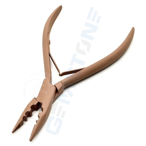 Professional 3 Hole Hair <b>Extension</b> Pliers 5.5 Inch Micro Nano Ring <b>Bead</b> Fitted Tool 3mm 4mm 5mm Loop <b>Extension</b> Clamp & Remover - Product Image 2