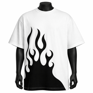 Wholesale Blank Custom Printed Design White <b>Black</b> Custom Color <b>Tshirt</b> Casual <b>Plain</b> T-shirts For Printing T-shirt For Men - Product Image 1