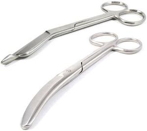 Ciseaux pour pansements médicaux à logo personnalisé Ciseaux pour pansements chirurgicaux à lame incurvée en acier inoxydable Ciseaux pour tissus à usage domestique manuel quantité minimale de commande - Product Image 1