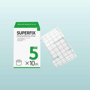 Bande adhésive médicale Superfix 5cm x 10m, pansement non tissé auto-adhésif, rouleau de pansement, pansement auto-adhésif pour plaies - Product Image 2