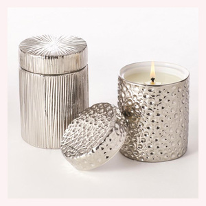 Designer Metal Candle Jar with Lid Custom Finish Decorative Candle Holder for Wholesale Buyers - Product Image 6
