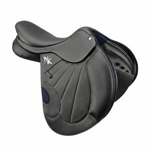 Selle d'endurance pour chevaux de dressage anglais de qualité supérieure, en cuir noir, avec arceau en bois, produits d'équitation anglaise en provenance d'Inde. - Product Image 1