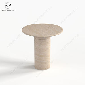 โต๊ะกาแฟกลางแจ้งหินอ่อนสไตล์มินิมอล Sunshine เฟอร์นิเจอร์สวนหินที่ทนทาน - Product Image 6