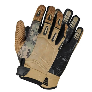 Guantes de Cuero Personalizados de Alta Calidad con Pantalla Táctil, Guantes Tácticos para Motociclismo al Aire Libre, Guantes Completos Transpirables con Protección de Goma OEM - Product Image 4