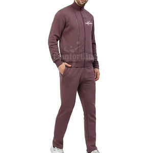 Latest Design Winter Men's Fleece <b>Tracksuit</b> Set Causal Long Sleeve Custom Color <b>Plain</b> Fleece <b>Tracksuit</b> For Sale - Product Image 2