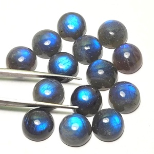 Cabujón de Labradorita Azul Natural FF con Corte Brillante, Hecho a Mano, Certificado por Terceros, con Juego de Color, Pulido para Joyería - Product Image 2