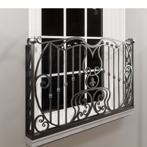 Decorative Wrought Iron & Stainless Steel Villa Balcony Railing Modern Durable and Secure Balcony Design Solutions - Product Image 2