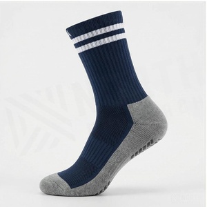 Crew <b>Socks</b> Navy Blue Striped Breathable <b>Running</b> <b>Socks</b> for Adults Summer Season - Product Image 3