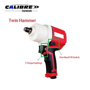 TAIWAN CALIBRE 1/2" Composite Twin Hammer Lightweight Pneumatic Air Impact Wrench with 800 Ft-lb Max <b>Torque</b> OEM - Product Image 3