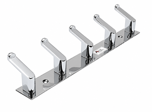 Modern Wooden Wall Mounted <b>Clothes</b> Hanger <b>Rack</b> with Heavy Duty Metal Hooks Entryway Coat <b>Rack</b> Organizer for Living Room, Bedroom - Product Image 3