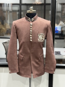Luxury Designer Men's Traditional Summer Ethnic Wedding Sherwani <b>Jacket</b> Embroidered Groom Wear OEM ODM Factory Price Moisture - Product Image 1