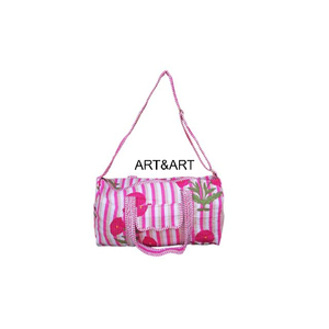 Sac fourre-tout matelassé en coton, écologique, décontracté, imprimé floral, lavable, pour le voyage, le yoga, la plage, style bohème, week-end - Product Image 2