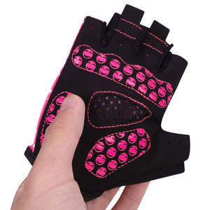 Gants de musculation demi-doigts antidérapants unisexe en tissu tissé à enfiler pour la gym et le fitness - Product Image 1