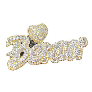 Custom " Beraw " <b>Name</b> Pendant Necklace Iced Out Moissanite Diamond Hip Hop <b>Chain</b> Luxury Jewelry Giftv - Product Image 1