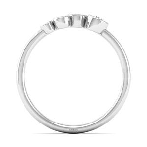Anillo Minimalista con Diamante Cultivado en Laboratorio de Corte Redondo Graduado, Engastado en Bisel, en Oro de 10K, 14K, 18K, Plata 925, 935, Joyería Fina - Product Image 4