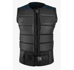 Horse Riding Safety Vest Unisex Breathable Neoprene Zipper Closure Solid Black Equestrian Protection Gear - Product Image 4