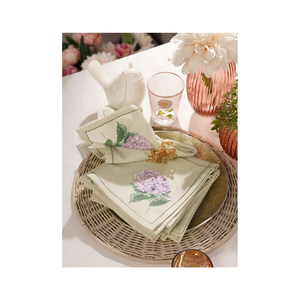 Magnifiquement conçu 18x18 pouces 180 GSM serviettes de Table basse en coton certifiées GOTS à la main motifs brodés complexes - Product Image 3