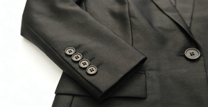 Compre Traje Formal de Negocios Personalizado de Alta Calidad, Chaqueta de Traje Negra de Un Solo Pecho para Hombre - Product Image 4