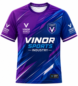 Vinor Sports T-shirt de protection anti-UV à manches courtes pour homme en Spandex/Polyester 180g, tricoté, séchage rapide, anti-UV, écologique, respirant, coupe classique - Product Image 6