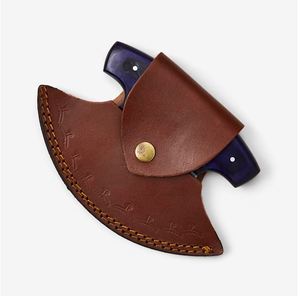 Couteau à pizza artisanal de style Damas, lame courbée avec manche en bois, coupe-pizza personnalisé pour la cuisine, vente en gros aux États-Unis - Product Image 4