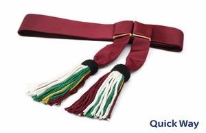 Cinturón de Lujo para Ceremonias, Tela Trenzada, Ajustable, con Accesorios de Latón, para Vestidos y Uniformes, Color Azul Rey, Ropa Formal - Product Image 4