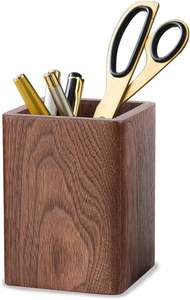 Portalápices de Escritorio Hecho a Mano con Madera de Bambú para Oficina - Product Image 4