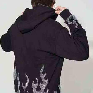 Fabricante Profesional de Ropa Deportiva de Invierno para Hombre, Sudaderas con Pedrería 100% Algodón, Diseño Personalizado Bordado - Product Image 2