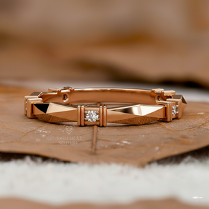 แหวนเพชรแล็บโกรว์ทองคำแท้ 14K ดีไซน์เรียบหรูสำหรับผู้หญิง เหมาะสำหรับงานแต่งงาน งานหมั้น งานครบรอบ และเป็นของขวัญในงานปาร์ตี้ - Product Image 1