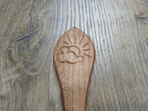 ช้อนชาไม้ธรรมชาติ ใช้ซ้ำได้ ช้อนตักน้ำตาลกาแฟ เกรดอาหาร เป็นมิตรกับสิ่งแวดล้อม อุปกรณ์ครัวสำหรับร้านกาแฟ - Product Image 3