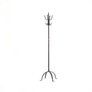 Perchero de pie moderno de hierro para recibidor, con base estable y gancho artístico, ideal para dormitorio - Product Image 3